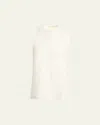Proenza Schouler Noa Backless Buckled Textured Leather Top In Ivory