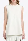 Proenza Schouler Noa Sleeveless Leather Top In White