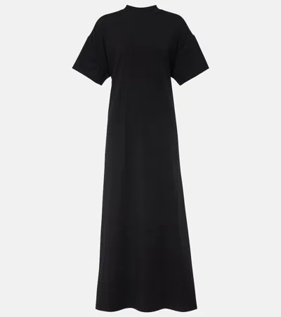 Proenza Schouler Noelle Cotton-blend Jersey Maxi Dress In Black