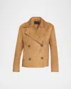 Proenza Schouler Nola Double-breasted Suede Jacket