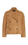 Proenza Schouler Nola Suede Trench Coat In Tan