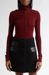 Proenza Schouler Norah Top In Dark Red