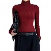 Proenza Schouler Norah Top In Dark Red In Burgundy