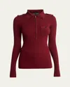 Proenza Schouler Norah Top In Dark Red In Dark Red