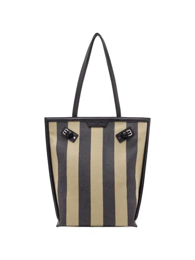 Proenza Schouler North South Days Striped Canvas Tote Bag In Pink