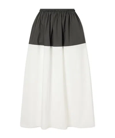 Proenza Schouler Nyla Cotton-poplin Midi Skirt In White