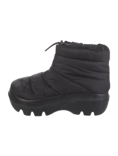 Pre-owned Proenza Schouler Nylon Snow Boots In Black