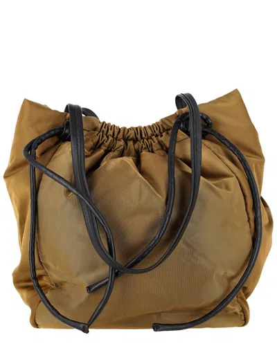 Proenza Schouler Ochre Nylon Drawstring Tote (authentic Pre-loved) In Brown