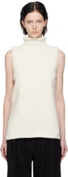 Proenza Schouler Ribbed-knit Turtleneck Top In 101 Off White