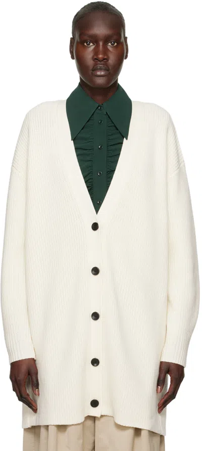Proenza Schouler Off-white  White Label Cashfeel Cardigan In Cream