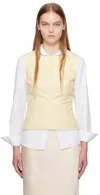 Proenza Schouler Off-white  White Label Logan Faux-leather Tank Top In 107 Parchment