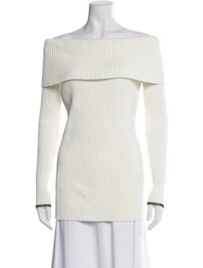 Pre-owned Proenza Schouler Off-the-shoulder Sweater W/ Tags In Neutral