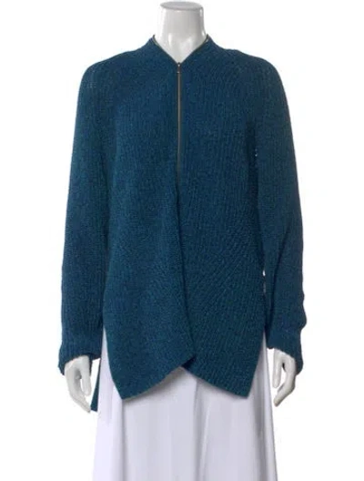 Pre-owned Proenza Schouler Open Front Sweater In Blue