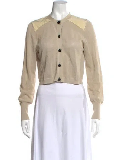 Pre-owned Proenza Schouler Open Front Sweater In Neutrals