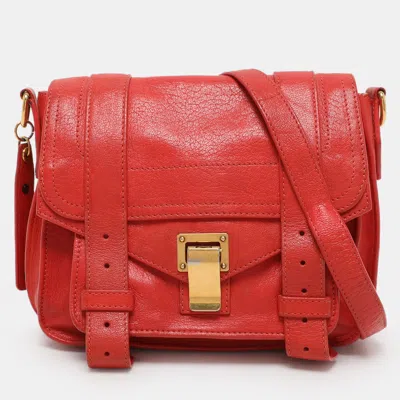 Pre-owned Proenza Schouler Orange Leather Ps1 Shoulder Bag