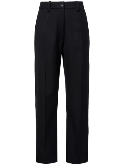 Proenza Schouler Otis Straight-leg Trousers In Schwarz