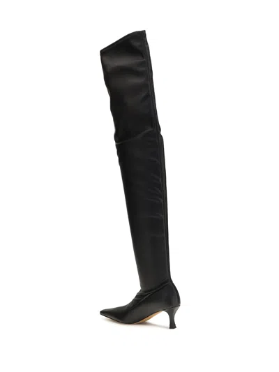 Proenza Schouler Over-the-knee Thermoplastic Polyurethane Boot In Black
