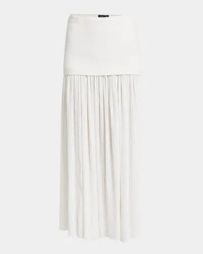 PROENZA SCHOULER PAIGE PLEATED CREPE CHIFFON SKIRT