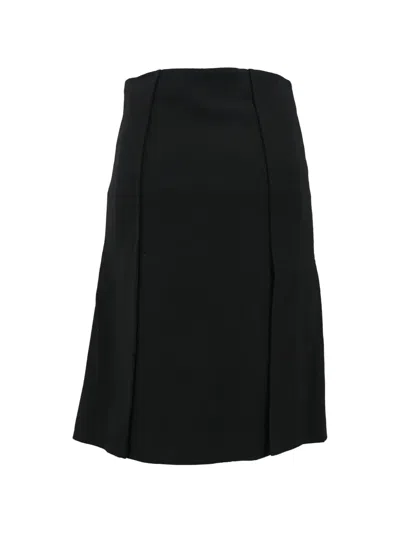 Pre-owned Proenza Schouler Panelled A-line Skirt In Black