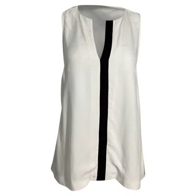 Pre-owned Proenza Schouler Panelled Tank Top In White Viscose