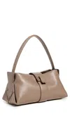 Proenza Schouler Park Leather Shoulder Bag In Dark Taupe