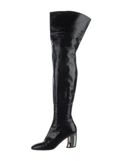 Pre-owned Proenza Schouler Patent Leather Boots In Black