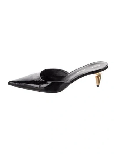 Pre-owned Proenza Schouler Patent Leather Mules In Black