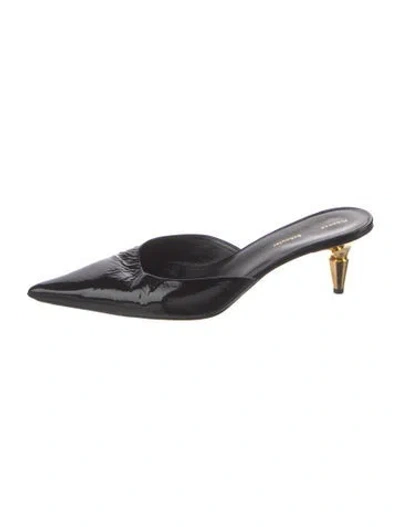 Pre-owned Proenza Schouler Patent Leather Mules In Black