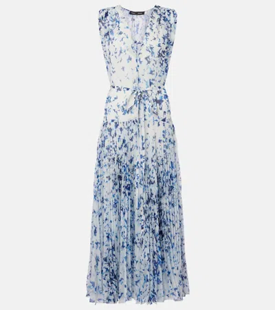 PROENZA SCHOULER PATT PRINTED CHIFFON MAXI DRESS