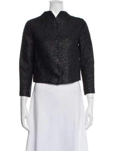 Pre-owned Proenza Schouler Patterned Jacket In Black