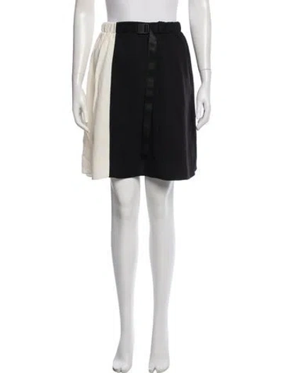 Pre-owned Proenza Schouler Patterned Mini Skirt In Black