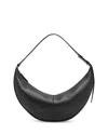 Proenza Schouler Pebbled Leather Hobo Slide Bag In Black