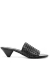 Proenza Schouler 50mm Perforated Leather Mules In Black