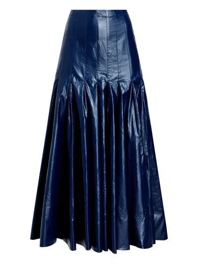 Proenza Schouler Petra Maxi Skirt In Blue