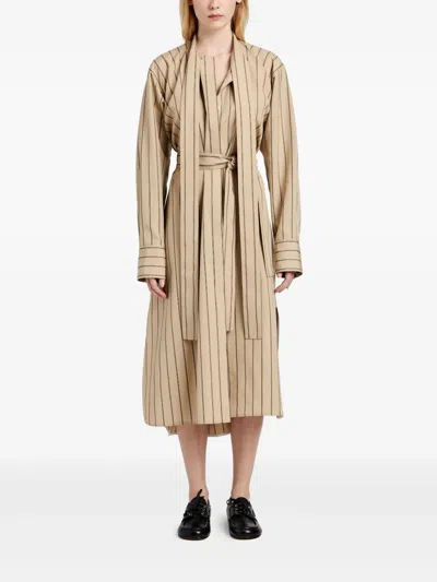 Proenza Schouler Philipa Silk Dress In Brown