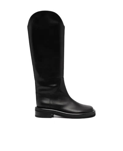 Proenza Schouler Pipe Riding Boots In Black