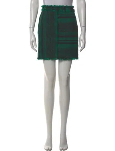 Pre-owned Proenza Schouler Plaid Print Mini Skirt In Multi