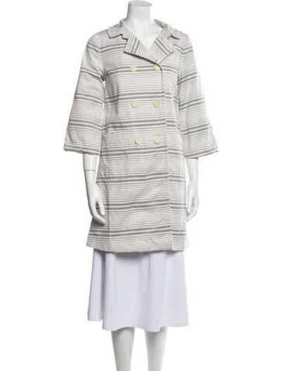 Pre-owned Proenza Schouler Plaid Print Peacoat In Neutral