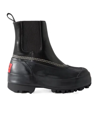 Proenza Schouler Platform Chelsea Boots In Black