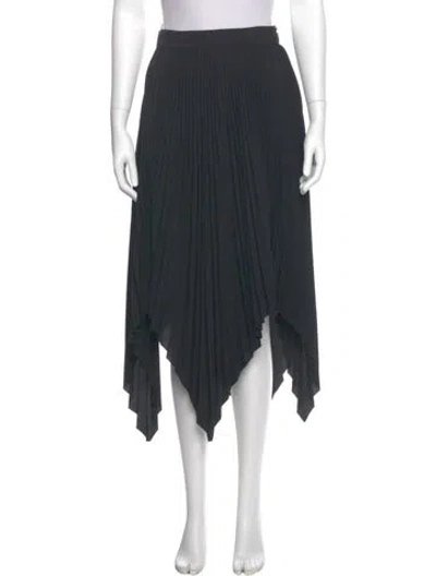 Pre-owned Proenza Schouler Pleated Accents Midi Length Skirt In Gray
