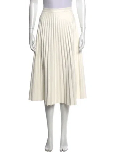 Pre-owned Proenza Schouler Pleated Accents Midi Length Skirt In Neutral