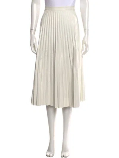 Pre-owned Proenza Schouler Pleated Accents Midi Length Skirt In Neutral