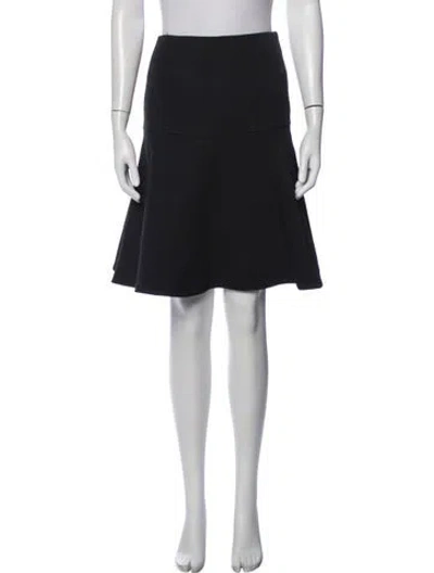 Pre-owned Proenza Schouler Pleated Accents Mini Skirt In Black