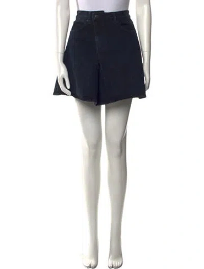 Pre-owned Proenza Schouler Pleated Accents Mini Skirt In Blue