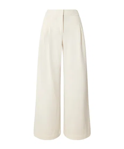 Proenza Schouler Pleated Corduroy Wide-leg Pants In White