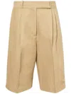 Proenza Schouler Pleated Knee-length Shorts In Neutrals