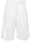 Proenza Schouler Pleated Knee-length Shorts In White