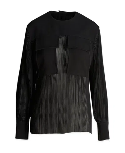 PROENZA SCHOULER PLEATED LONG-SLEEVED SHIRT