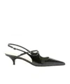 Proenza Schouler Slash Patent-leather Slingback Point-toe Pumps