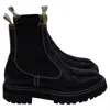 Proenza Schouler Polished Chelsea Boots In Black Leather In Black